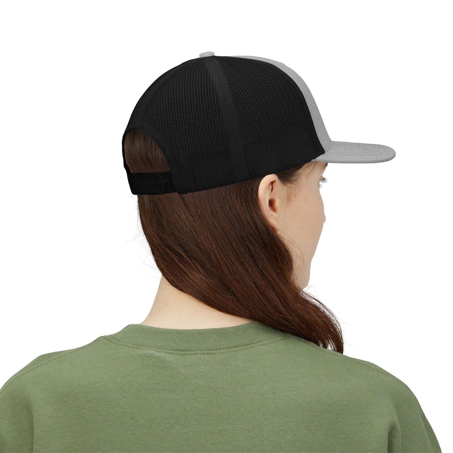 Personalized Embroidered Floral Name Trucker Cap