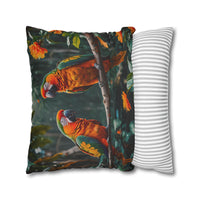 Parrots in the Tropics Pillow Cover