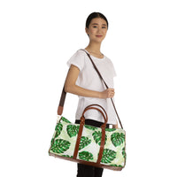 Tropical Monstera Waterproof Travel Bag