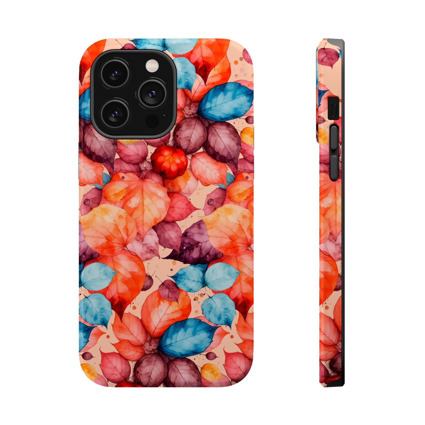 Watercolor Autumn Leaves Magnetic Phone Case