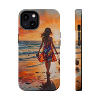 Beach Sunset Walk Magnetic Tough Phone Case