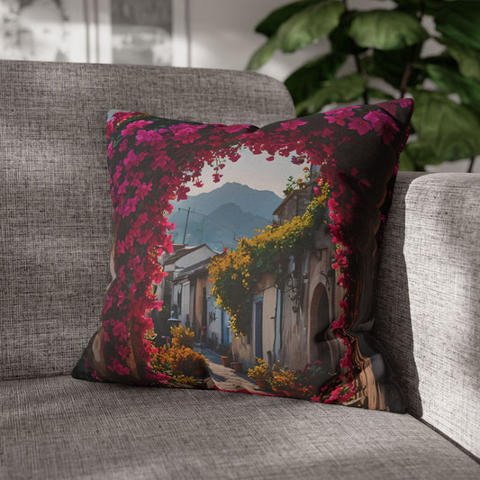 Floral Village Arch Pillowcase