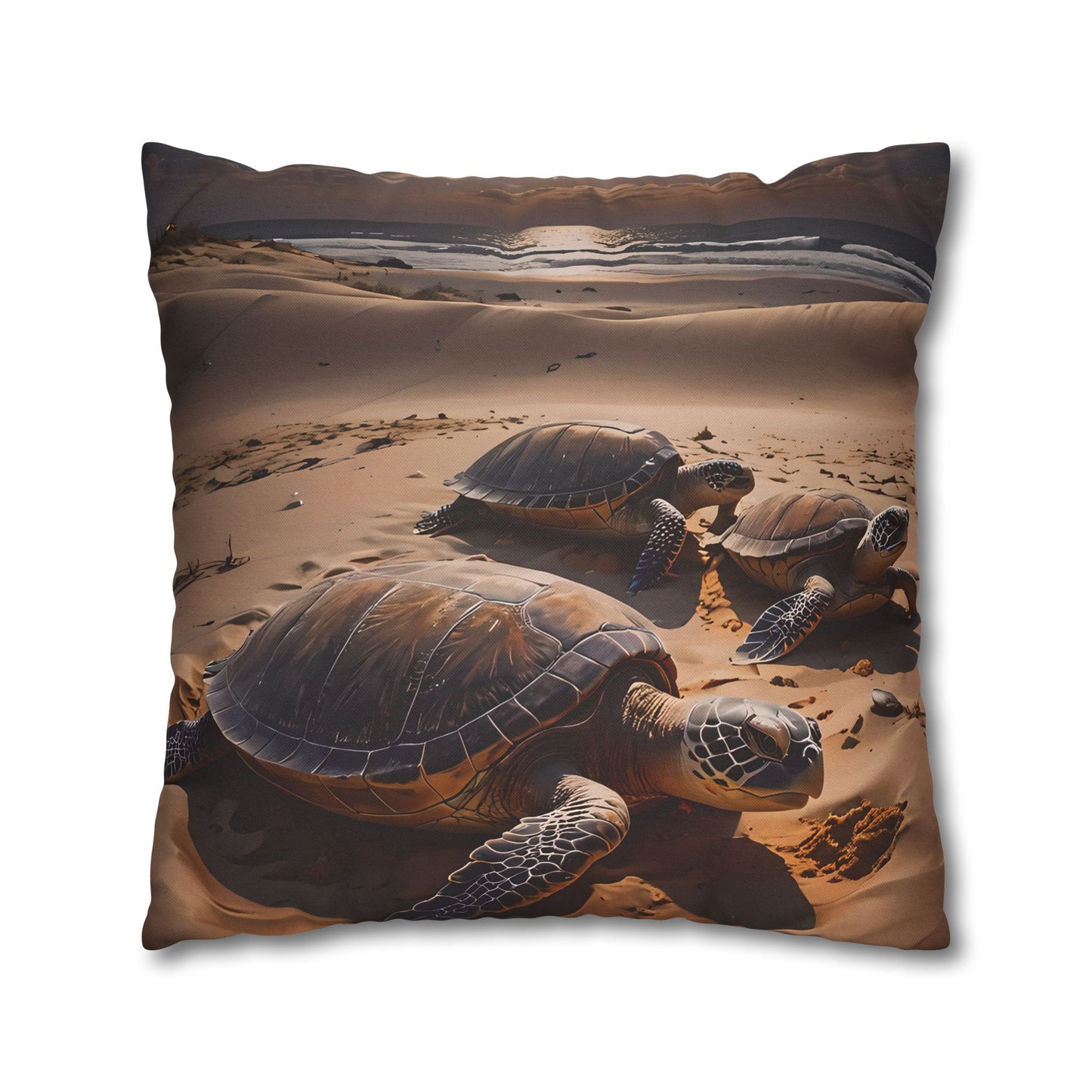 Sea Turtle on the Beach Pillowcase