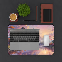 Sunset Mountain Lake Desk Mat