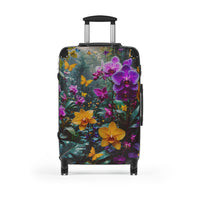 Vibrant Orchid & Butterfly Cabin Suitcase