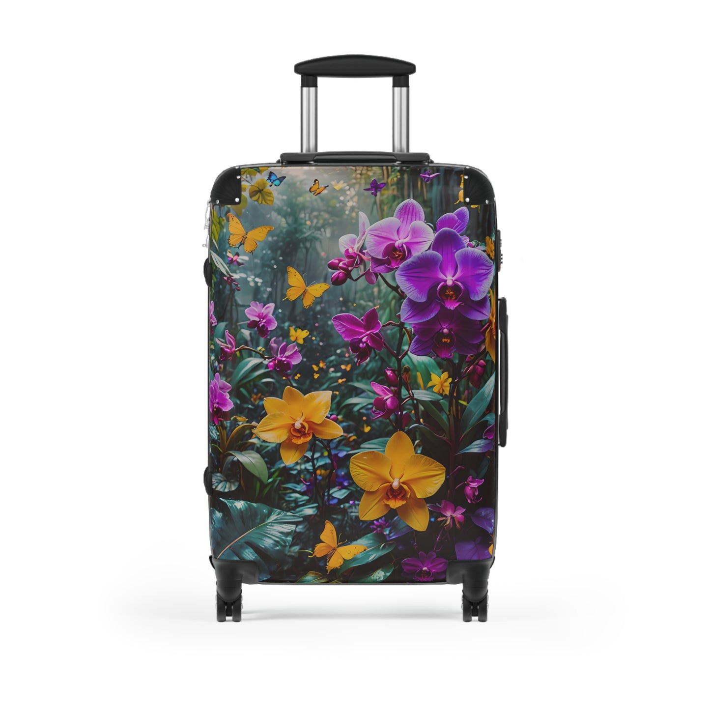 Vibrant Orchid & Butterfly Cabin Suitcase