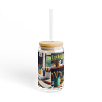 Cozy Teachers Study Desk Sipper Glass