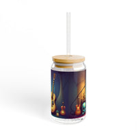 Day of the Dead Acoustic Guitar Skull  Sipper Glass