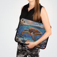 Tropical Sea Turtle Laptop Sleeve