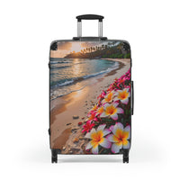 Sunset Plumeria Cabin Suitcase
