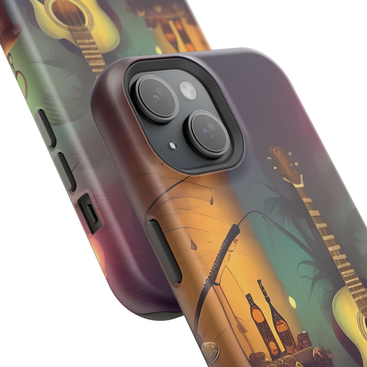 Acoustic Guitar & Skull Magnetic Phone Case