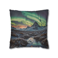 Aurora Mountain Decorative Pillowcase