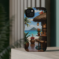 Tropical Beach Bar Magnetic Tough Phone Case