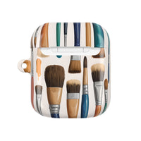 Artistic Paintbrush Pattern AirPods Case