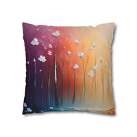 Minimalist Art Field of Flowers Pillow Cover
