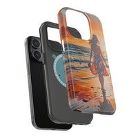Beach Sunset Walk Magnetic Tough Phone Case