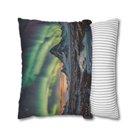 Aurora Mountain Decorative Pillowcase