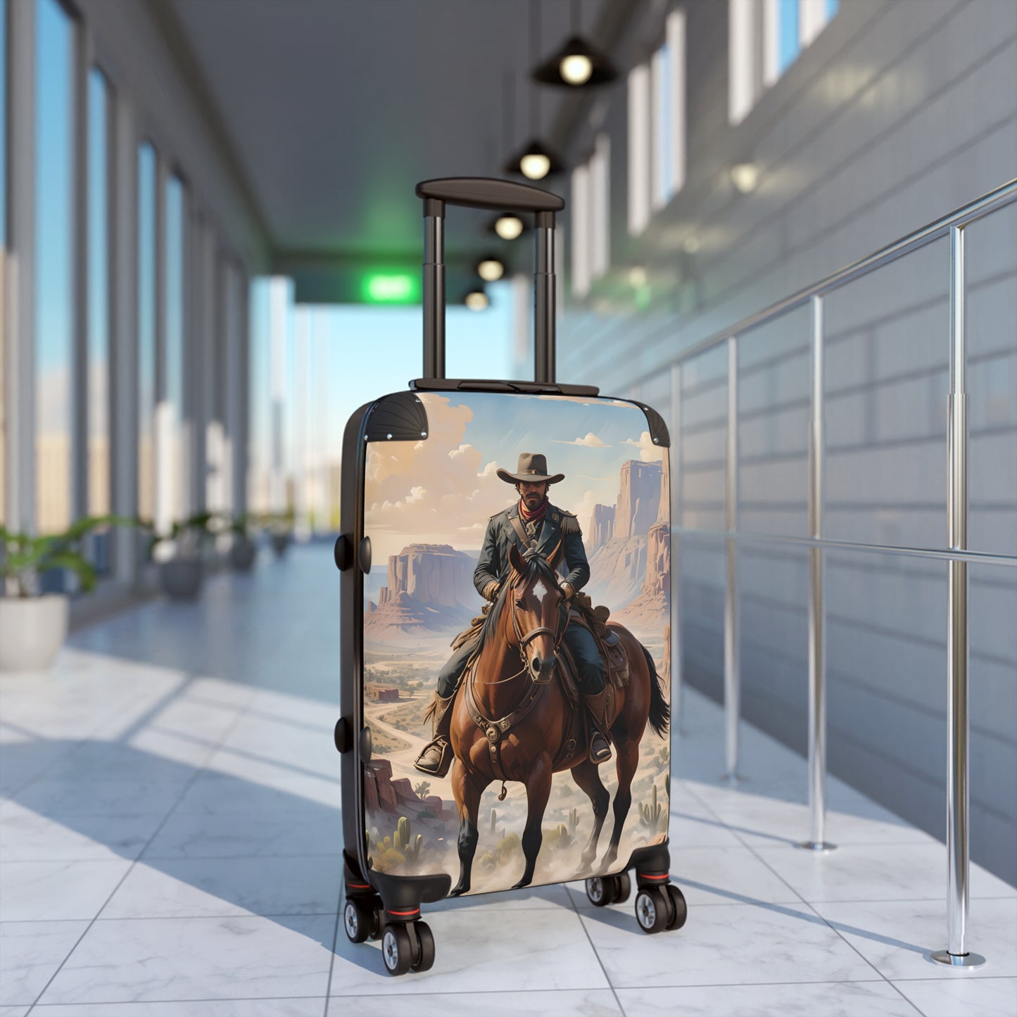 Old Western Travel Suitcase