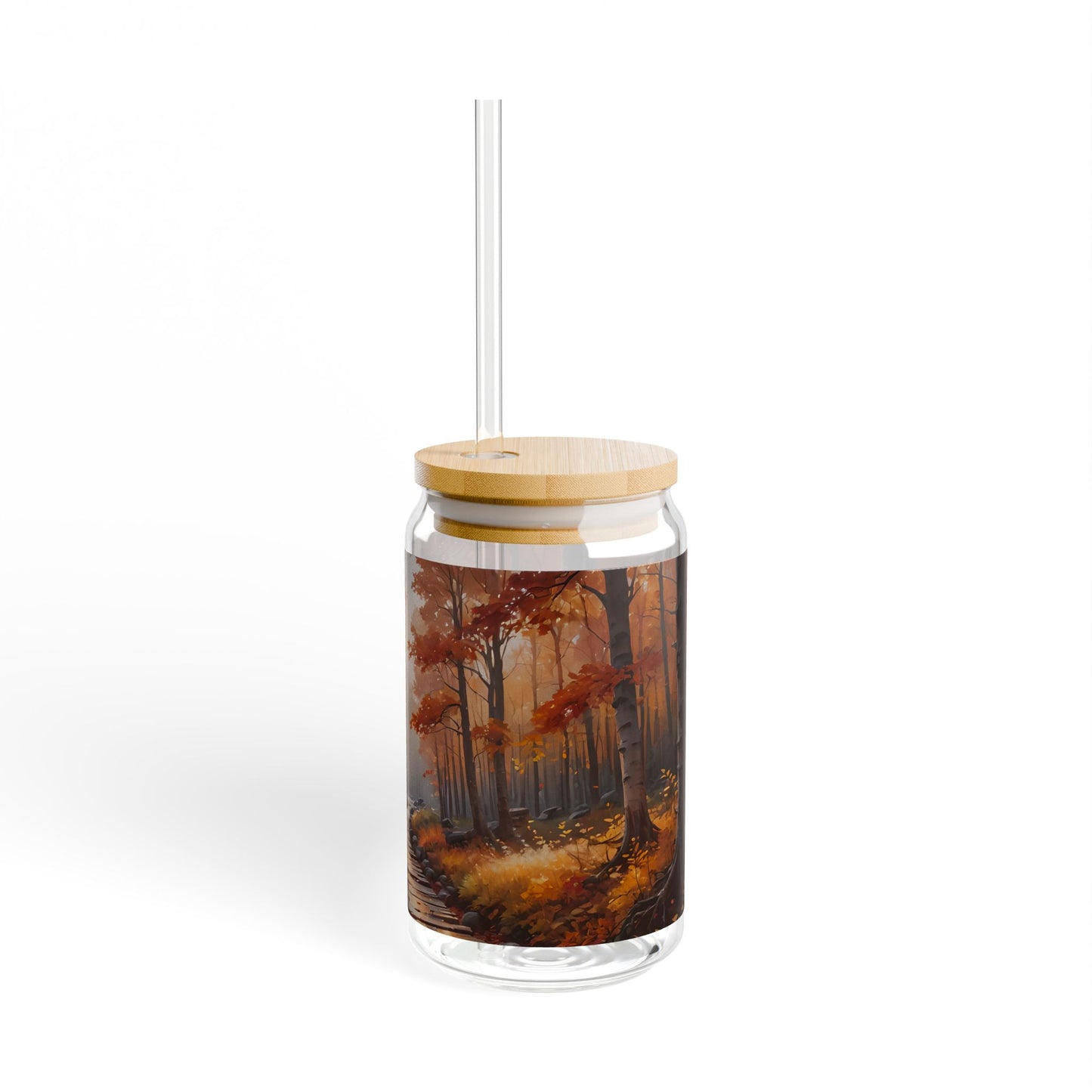 Autumn Forest Sipper Glass