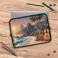 Tropical Beach Acoustics Laptop Sleeve