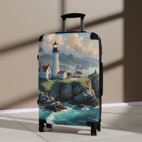 Seaside Lighthouse Cabin Suitcase
