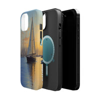 Watercolor Sailboat Magnetic Tough Phone Case