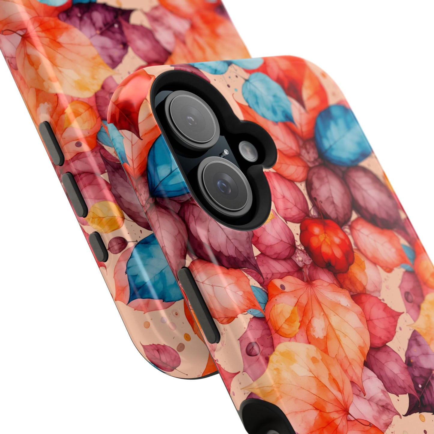 Watercolor Autumn Leaves Magnetic Phone Case