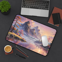Sunset Mountain Lake Desk Mat