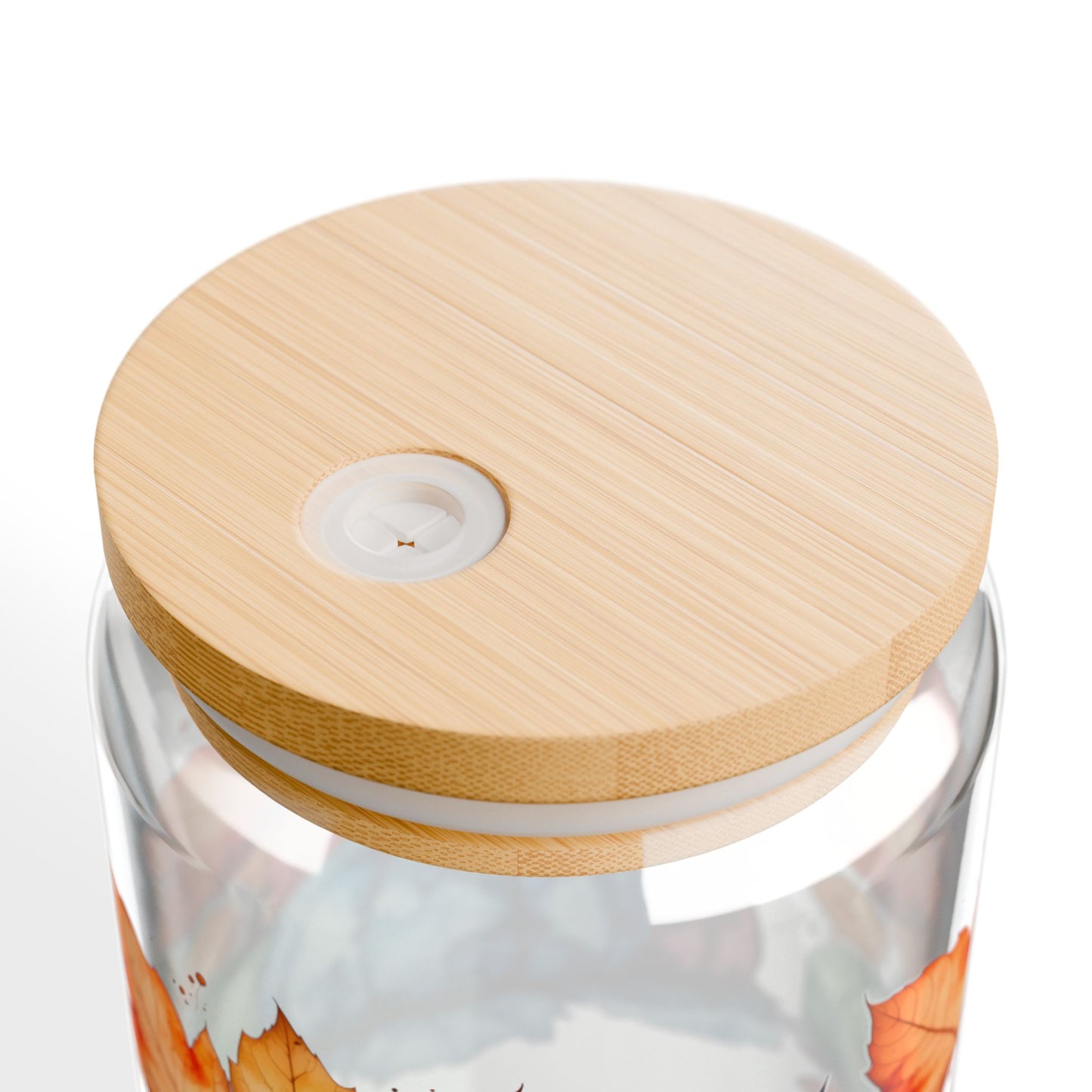 Colorful Autumn Pumpkin Sipper Glass