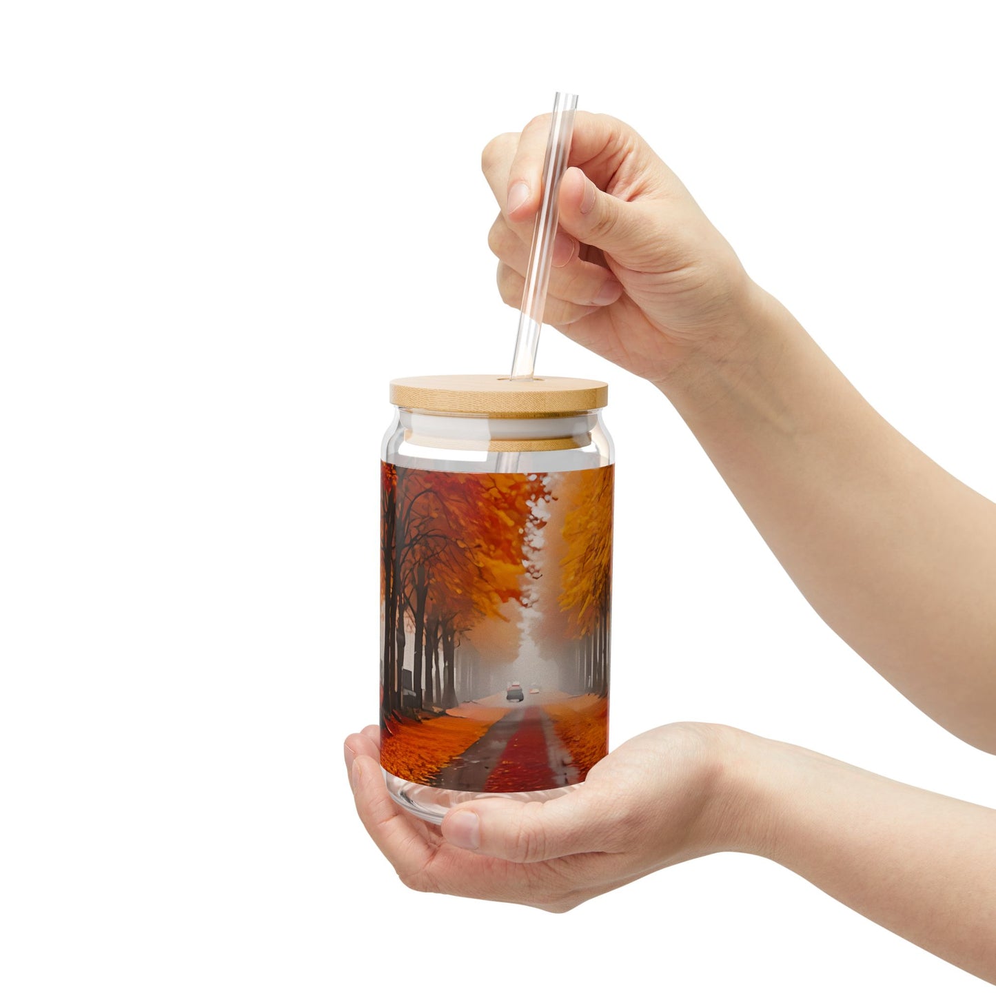 Autumn Trail Sipper Glass