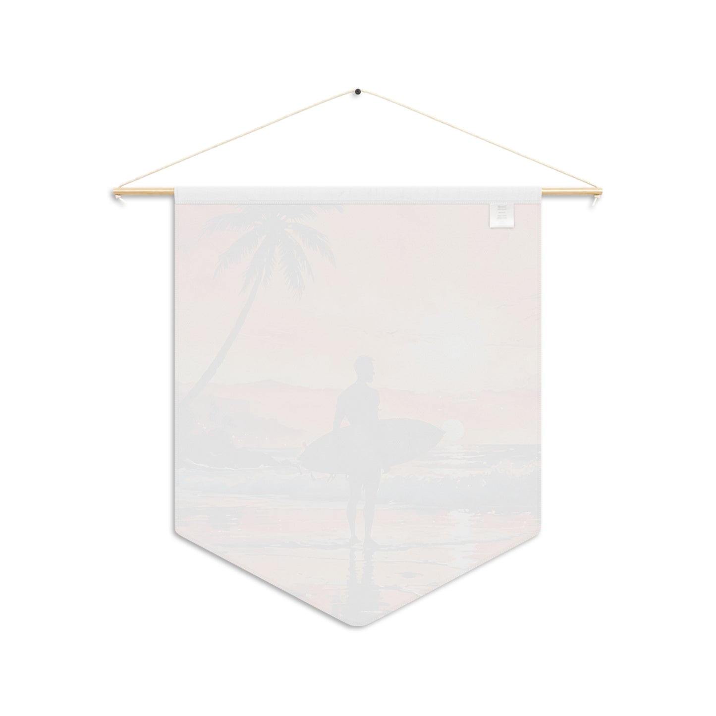 Surfer at Sunset Pennant Wall Decor