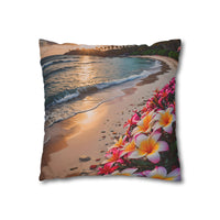 Plumeria Beach Sunset Pillowcase