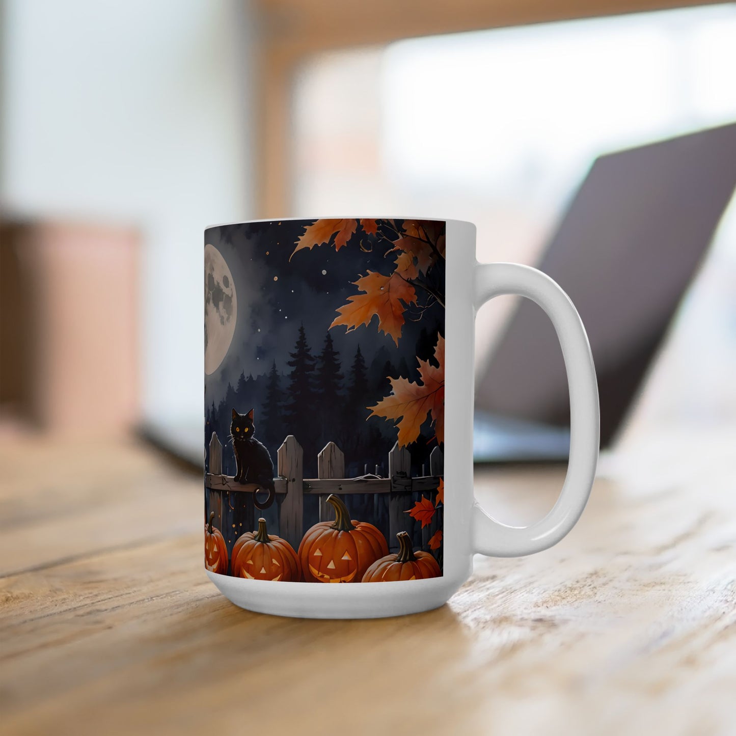 Cute Witch Stirring Cauldron Mug