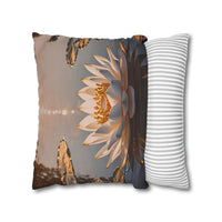 Lotus Waterlily Decorative Pillowcase
