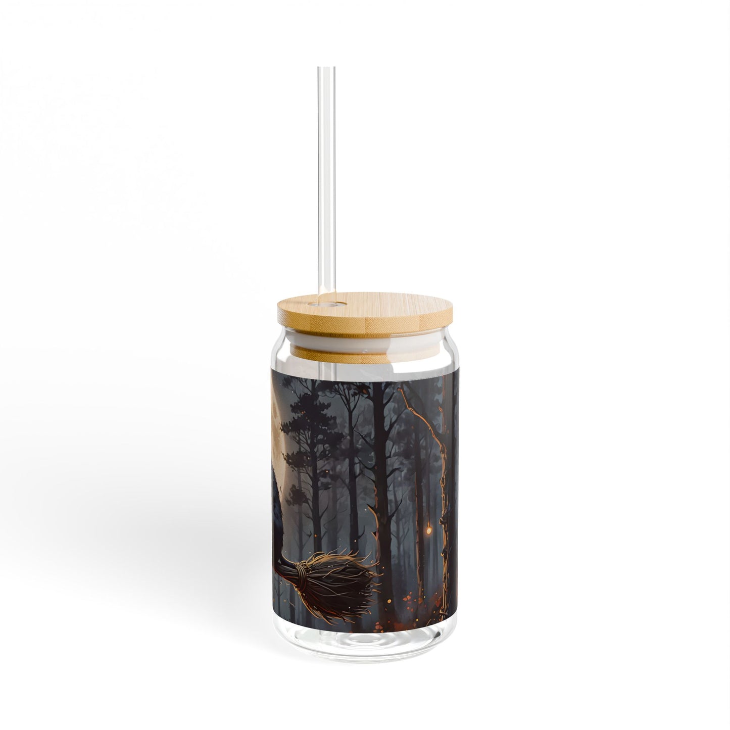 Black Cat Moon Sipper Glass