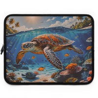 Tropical Sea Turtle Laptop Sleeve