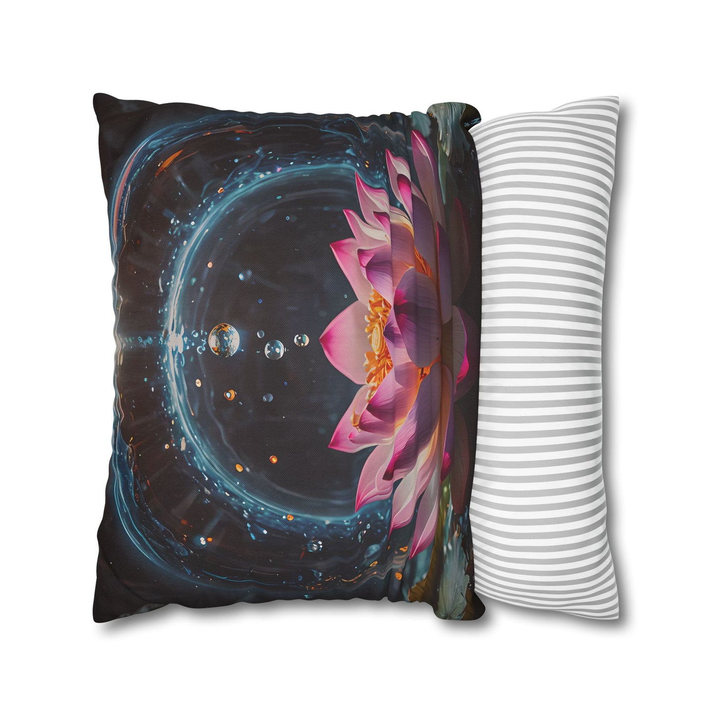 Lotus Waterdrop Decorative Pillowcase