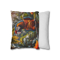 Tropical Macaw Decorative Pillowcase