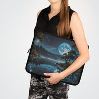 Serene Blue Moon Laptop Sleeve