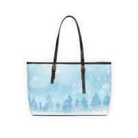 Winter Forest PU Leather Shoulder Bag