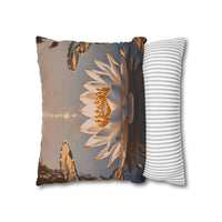 Lotus Waterlily Decorative Pillowcase