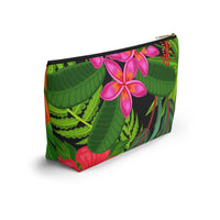 Bird of Paradise & Plumeria Accessory Pouch