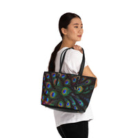 Peacock Feather PU Shoulder Bag