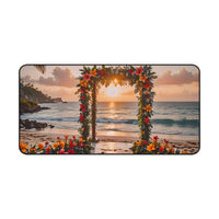 Tropical Sunset Floral Arch Desk Mat
