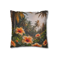 Tropical Hibiscus Decorative Pillowcase