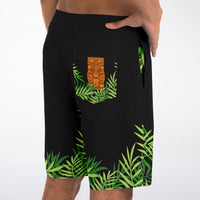 Tropical Tiki Totem Swim Shorts