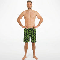 Men's Tropical Leaves Board Shorts