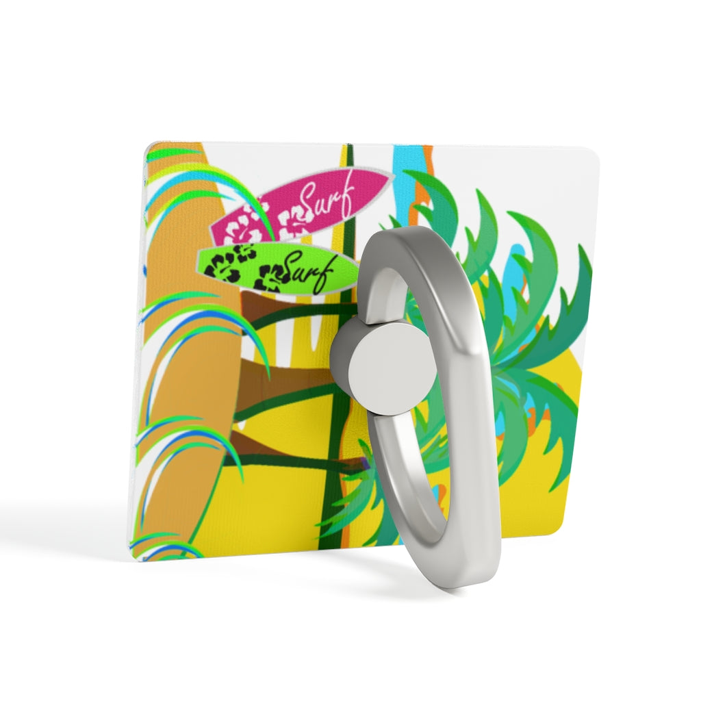 Retro Sunset Surf Smartphone Ring Holder