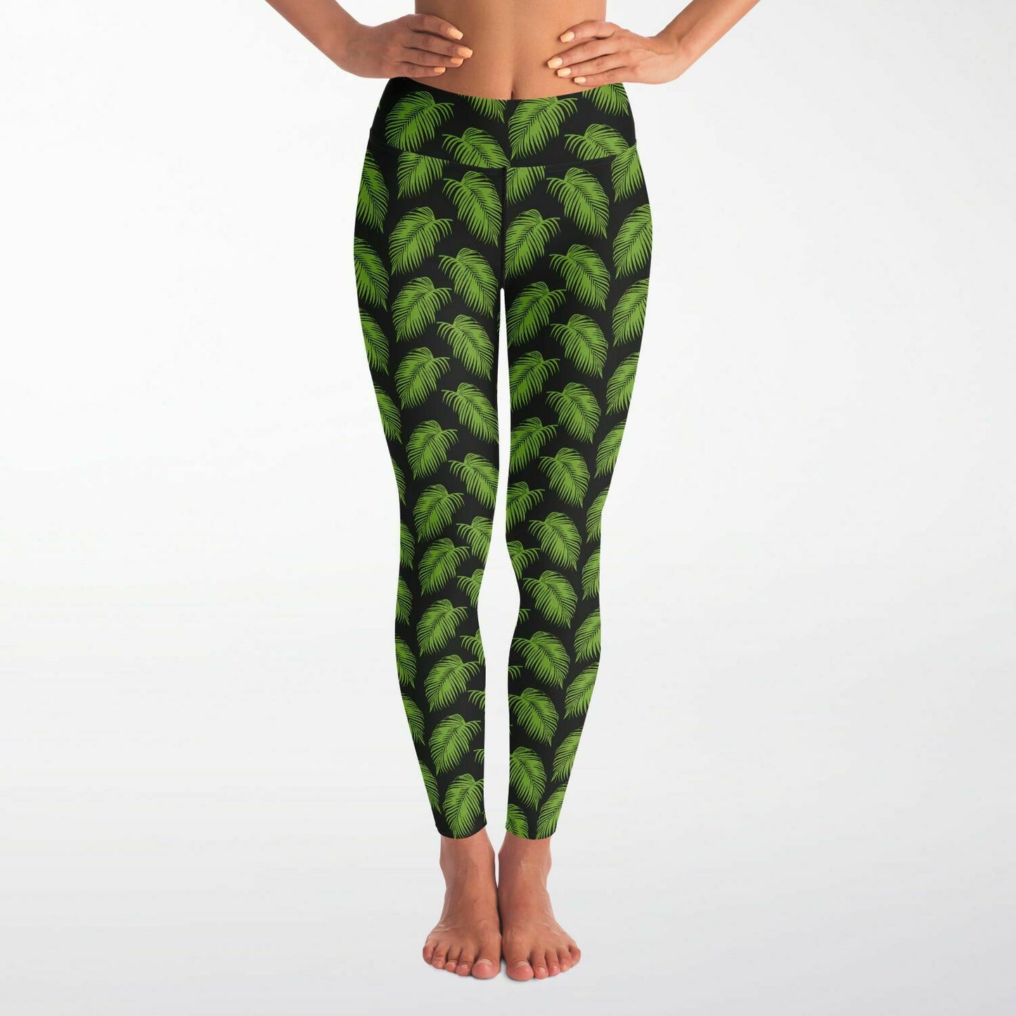 Women's Tropical Leaves Yoga Pants