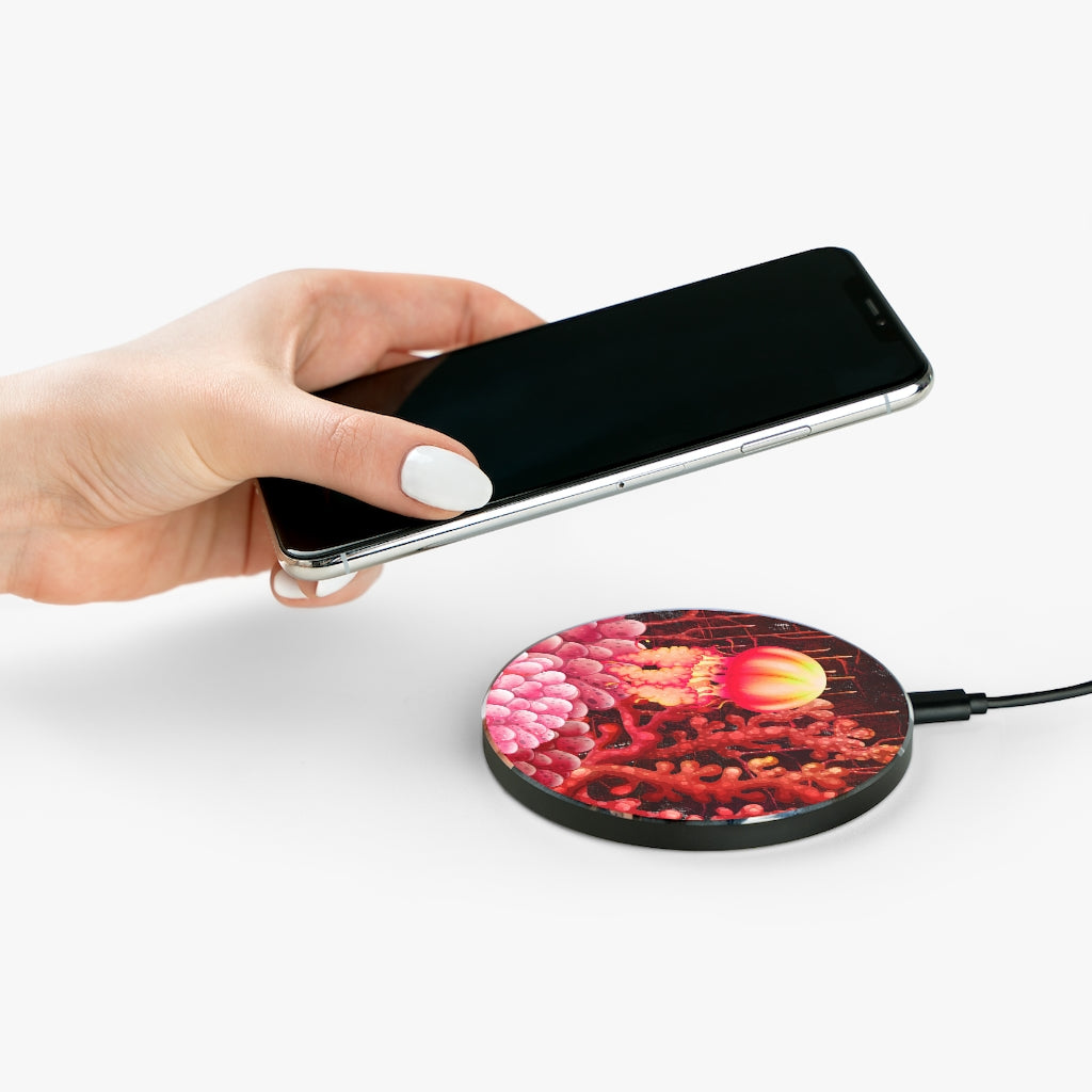 Red Jellyfish Wireless Charger